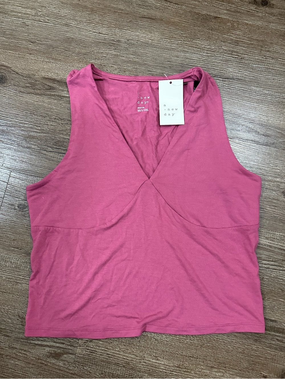 a new day Pink V-Neck Tank Top